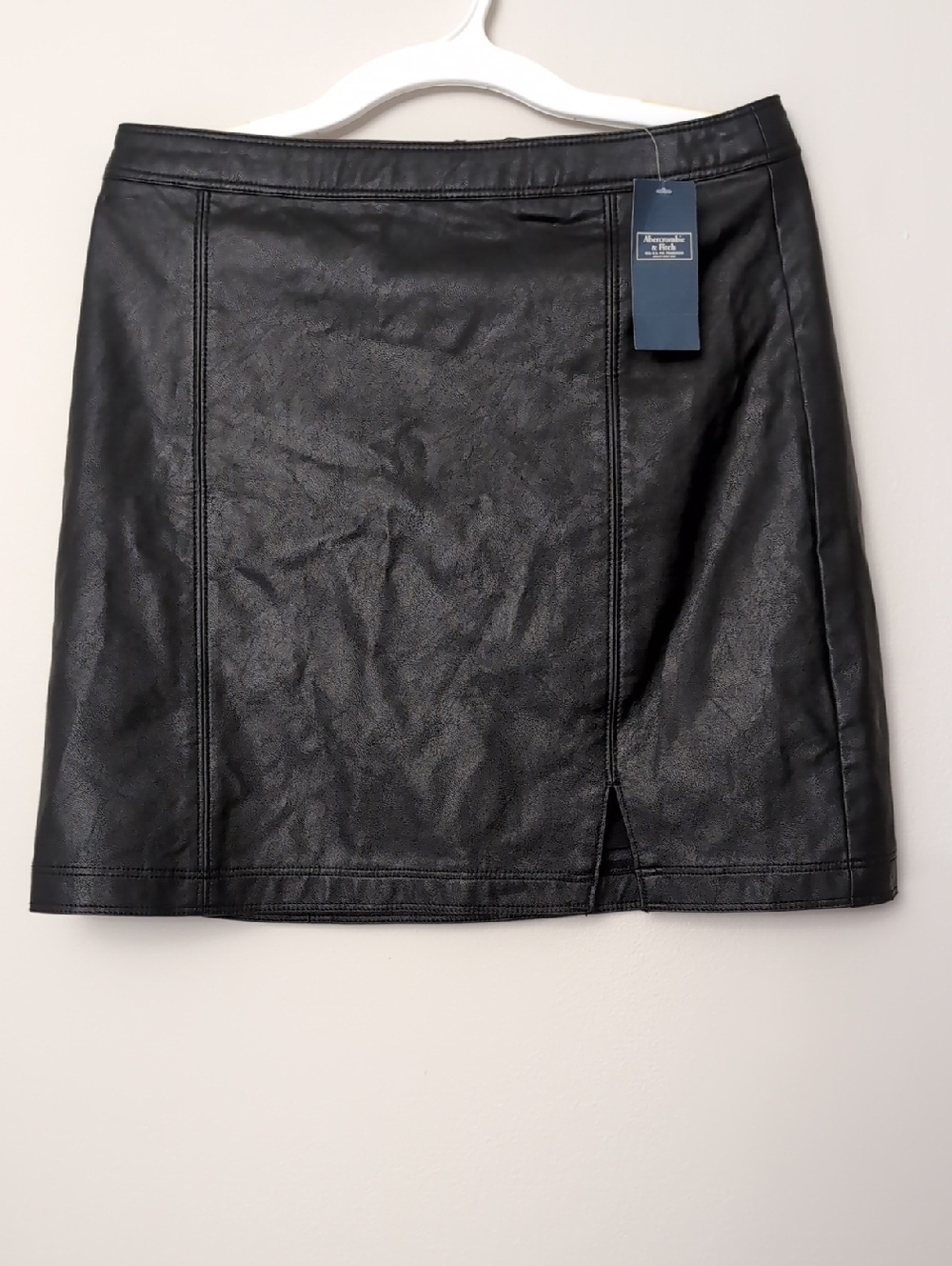 Abercrombie & Fitch New With Tags Small Black Faux Leather Short Skirt